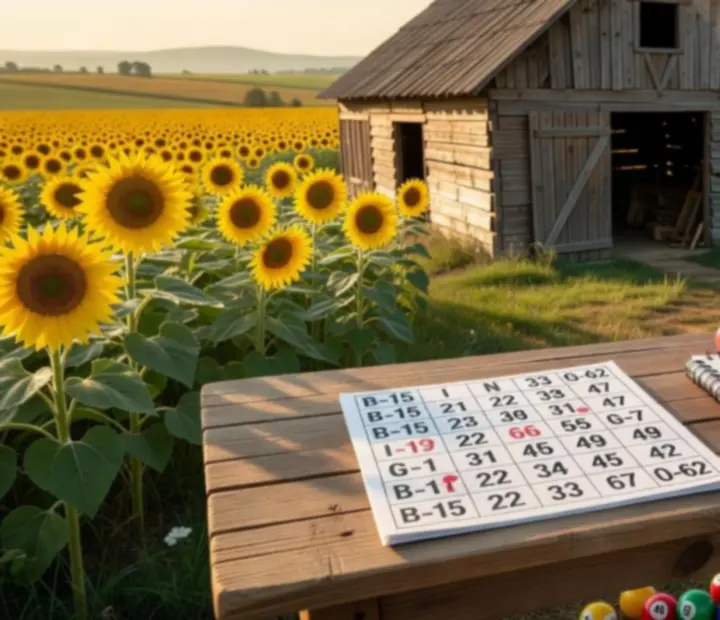 Bingo Country Farm stratégiai áttekintés, farm háttér és bingó lapok